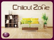 IDÉZET 071. Chill out zone felirat, Chill out... matrica